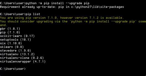 Where to use pip install?