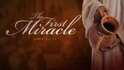 Where was God's first miracle?