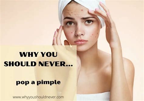 Where you should never pop a pimple?