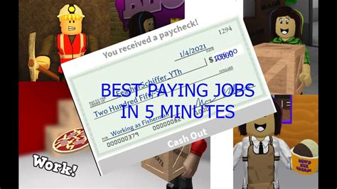 Which Bloxburg job pays best?