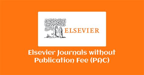 Which Elsevier journals are free publication fee?