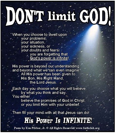 Which God has infinity power?