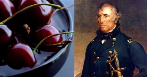 Which President died after eating cherries?