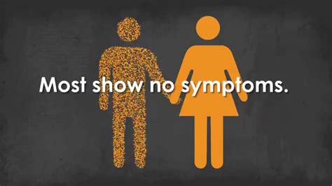 Which STD has no symptoms?