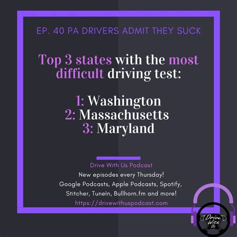 Which US state has the hardest driving test?