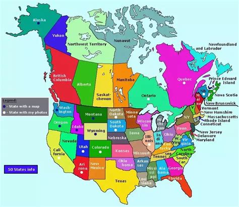 Which US states touch Canada?