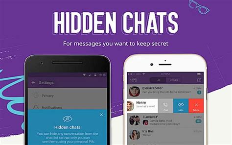 Which app has secret chat?