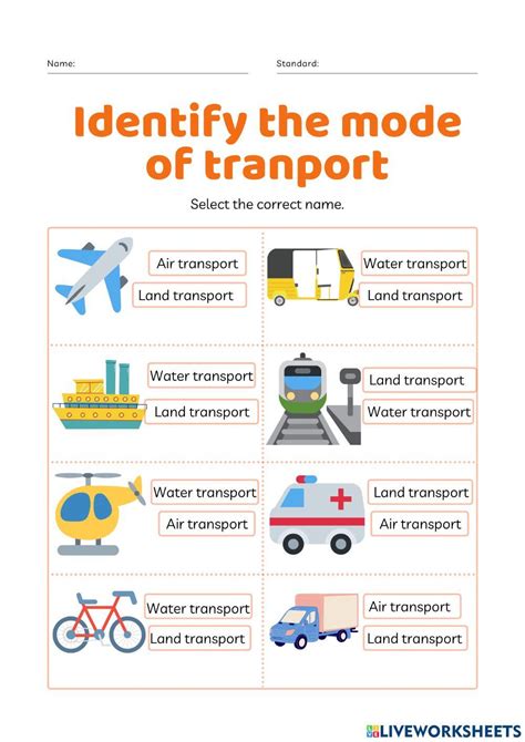 Which are the fastest and slowest modes of transport?