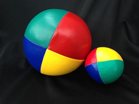 Which balls are bigger left or right?