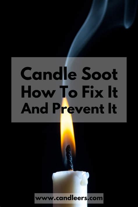 Which candle wax has the least soot?
