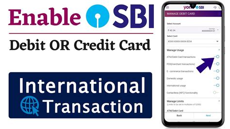 Which cards allow international transactions?