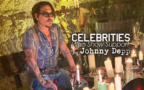 Which celebrity supports Johnny Depp?