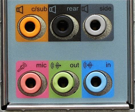 Which color is audio output?