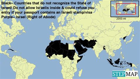 Which country Israel Cannot enter?