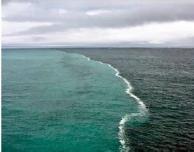 Which country has a two color sea?