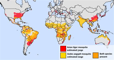 Which country has low mosquito?