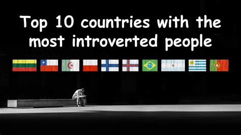 Which country has most introvert people?