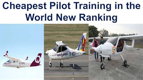 Which country is cheapest for pilot training?