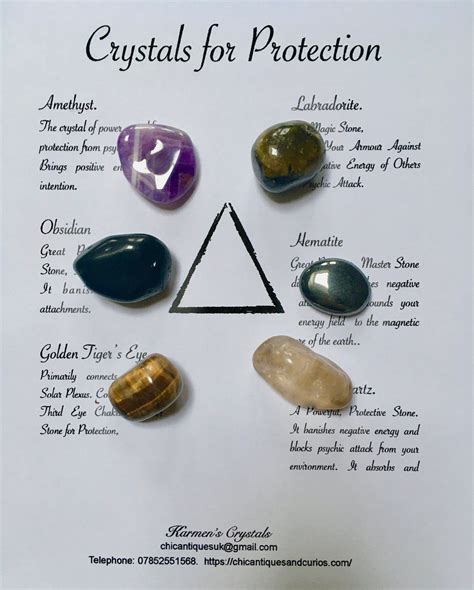 Which crystal is for protection?