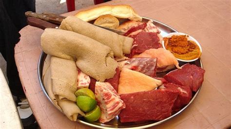 Which cultures eat raw pork?