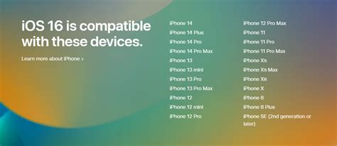 Which device is not supported by iOS 16?