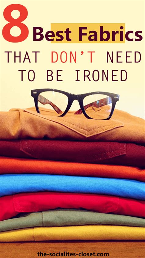 Which fabrics should not be ironed?