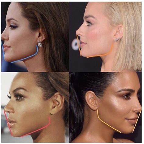 Which face shape has best jawline?