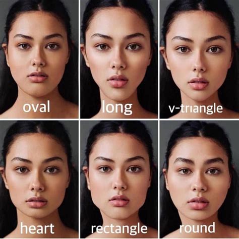 Which face shape is cute girl?