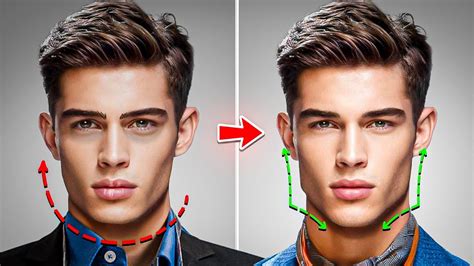 Which face shape is more handsome?