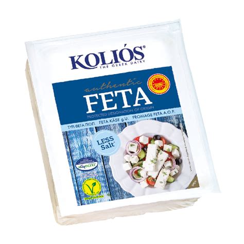 Which feta is less salty?