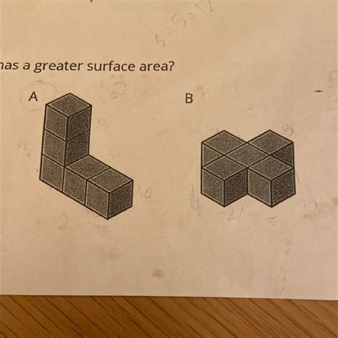 Which figure has a greater surface area?