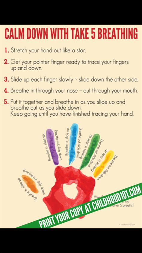 Which finger calms you down?