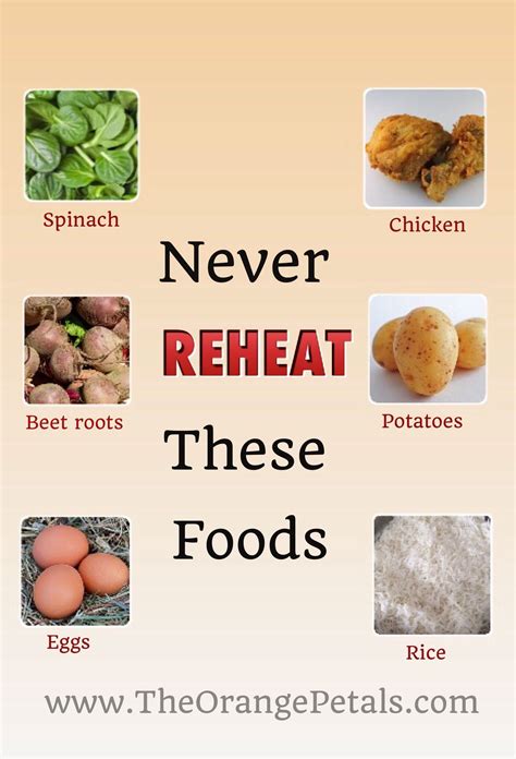 Which food should not be reheated?