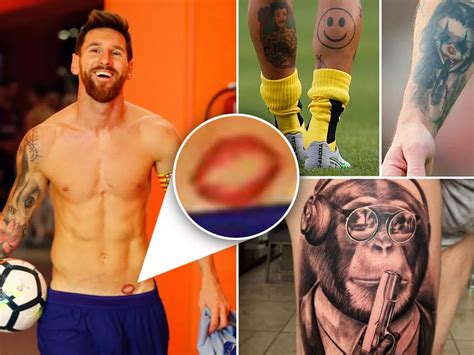 Which footballer does not have a tattoo?