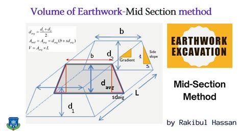 Which formula calculates the volume of earthwork accurately?