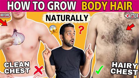 Which gender grows more body hair?