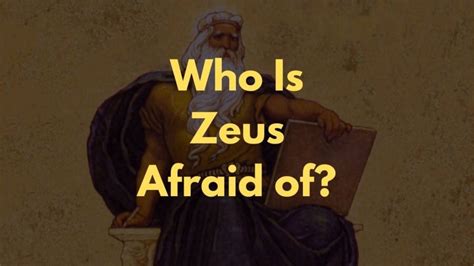 Which god did Zeus fear?