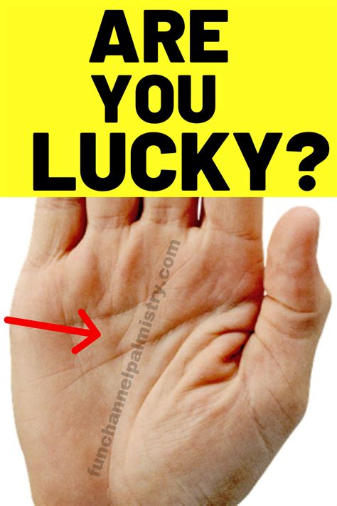 Which hand lines are lucky?