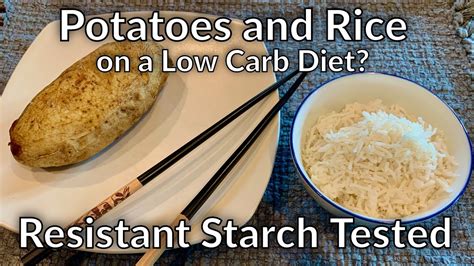 Which has less starch rice or potatoes?