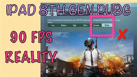 Which iPad has 90 fps in PUBG Mobile?