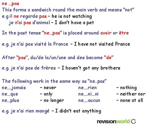 Which indefinite article goes with negative verbs in French?