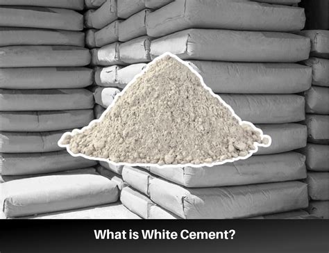 Which is added to make white cement?