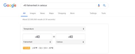 Which is colder 40 C or 40f?