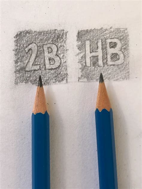 Which is darker HB or H?