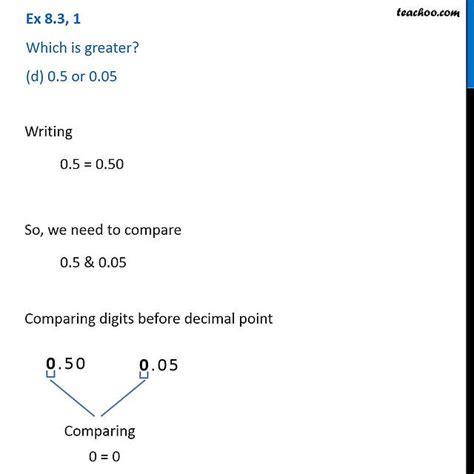 Which is greater 0.5 or?