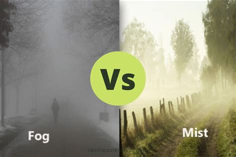 Which is harder to see through fog or mist?