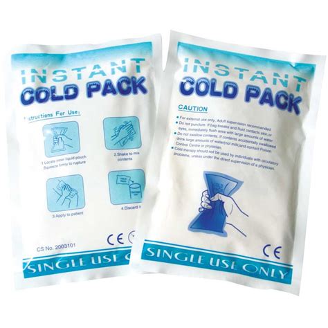 Which is safer ice packs or chemical cold packs?