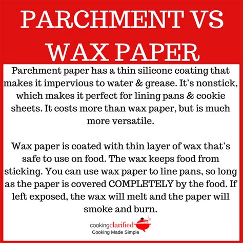 Which is safer parchment paper or wax paper?