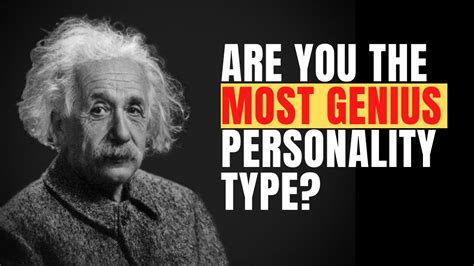 Which is the most genius personality type?