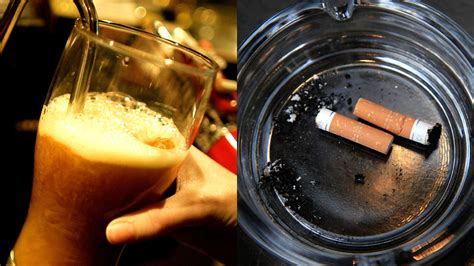 Which is worse cigarettes or alcohol?
